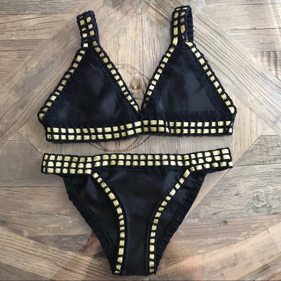 Black & Gold Bikini - Picture 2 of 5
